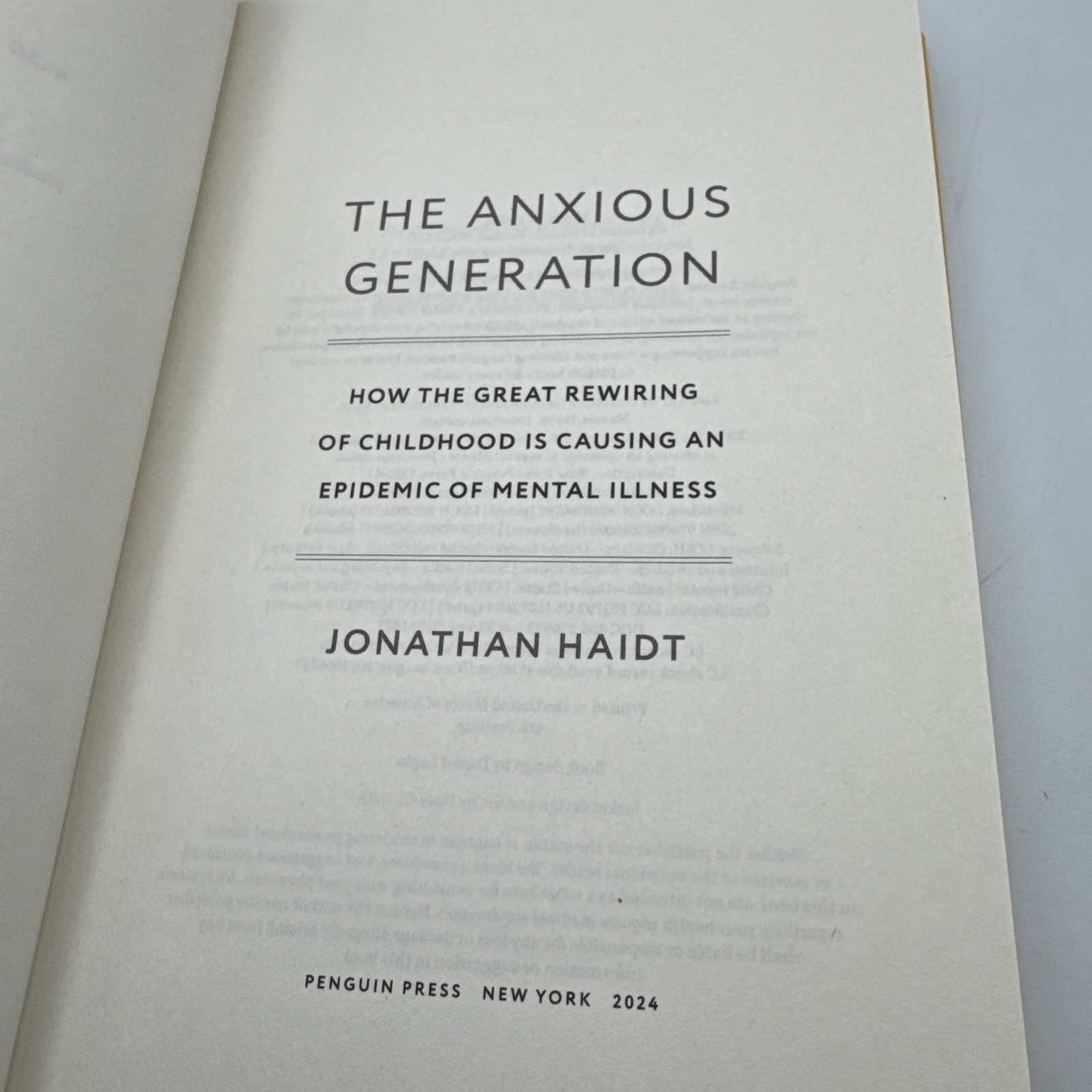The Anxious Generation: How the – Hardcover, by Haidt Jonathan –
