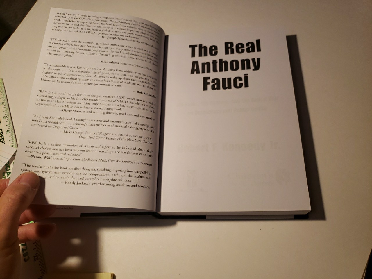The Real Anthony Fauci by Robert F. Kennedy Jr. Hardcover Book 2021