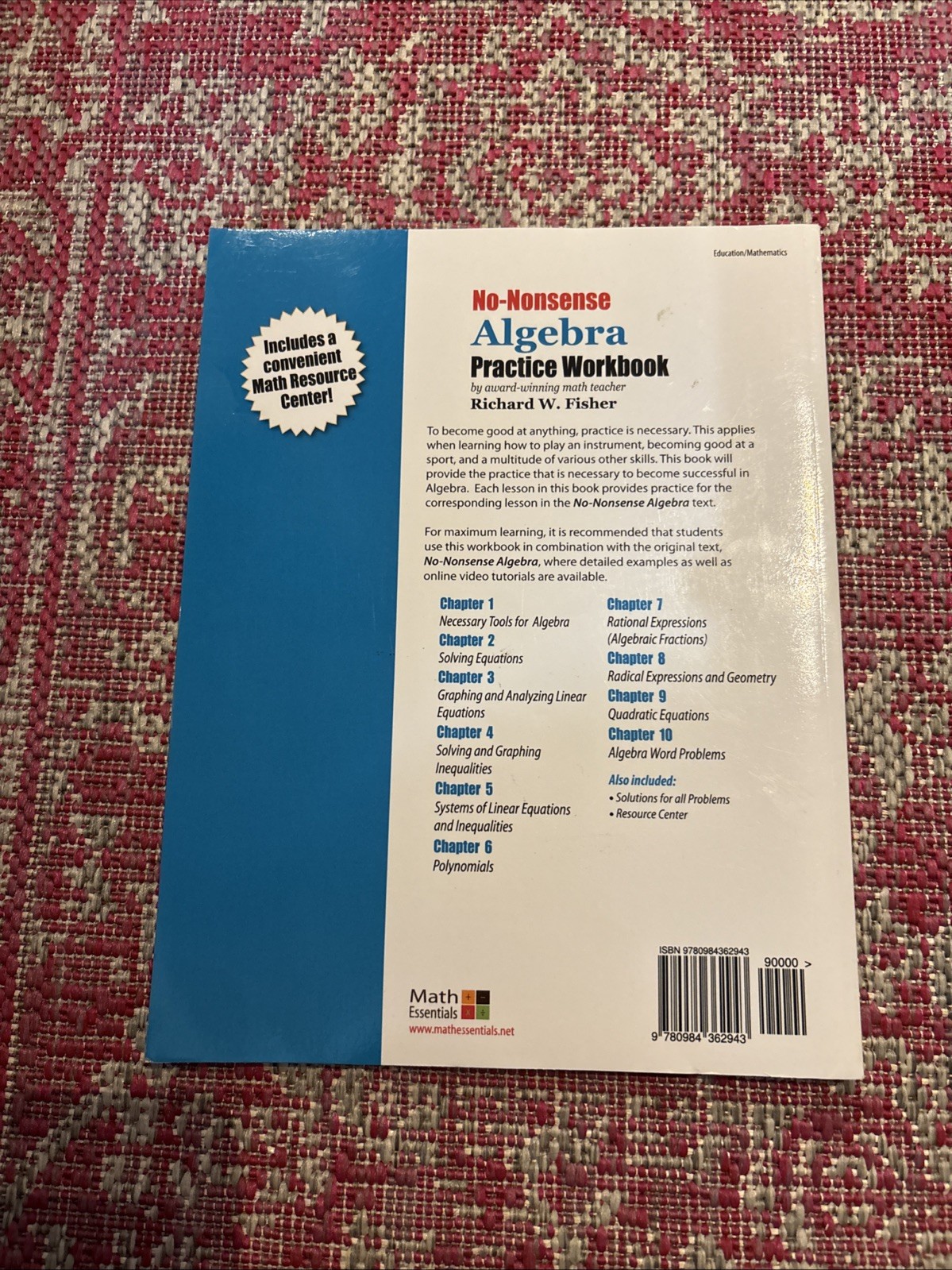 Mastering Essential Math Skills Ser.: No-Nonsense Algebra Practice Workbook…