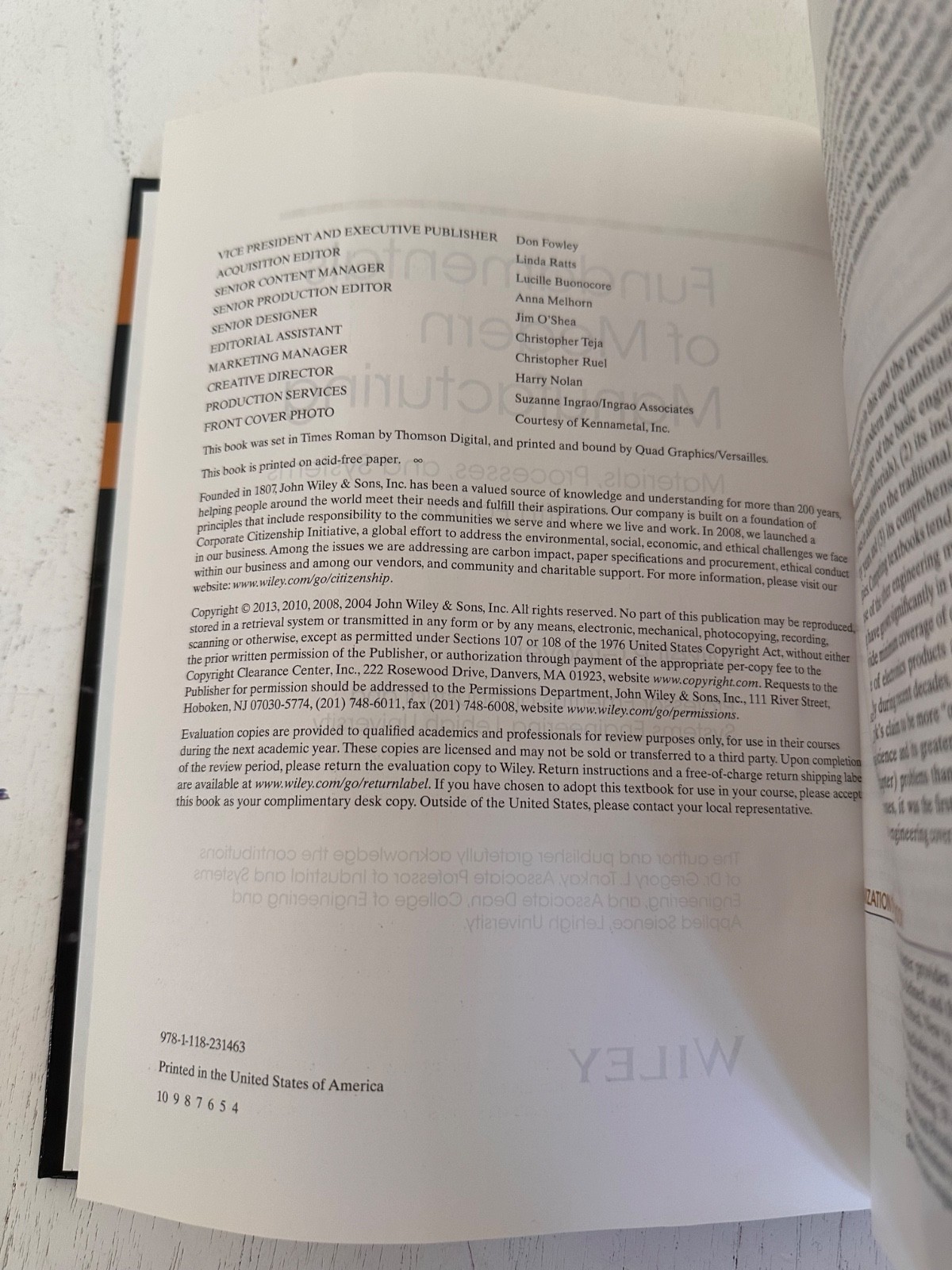 Fundamentals of Modern Manufacturing: Materials, Proces… 5th edition Hardcover