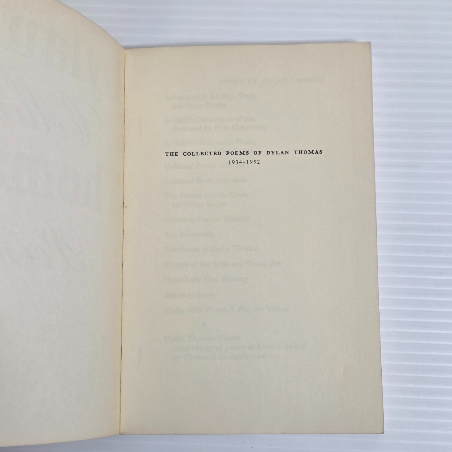 Collected Poems Dylan Thomas Poetry Paperback 1971 New Directions Book NDP316