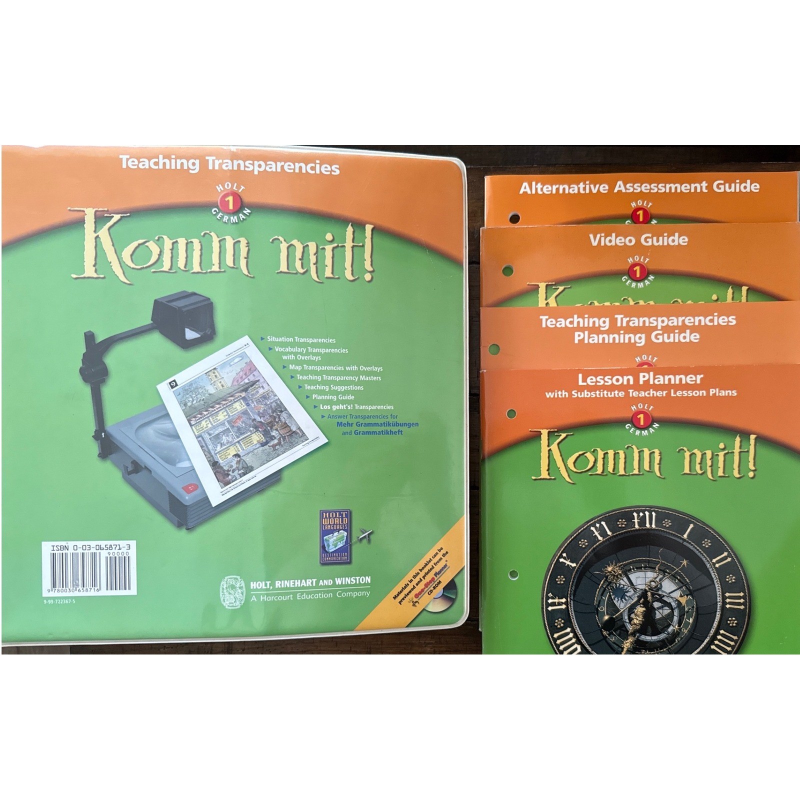 Komm Mit Holt German 1 Teacher Resource Lot Video Guide Planner