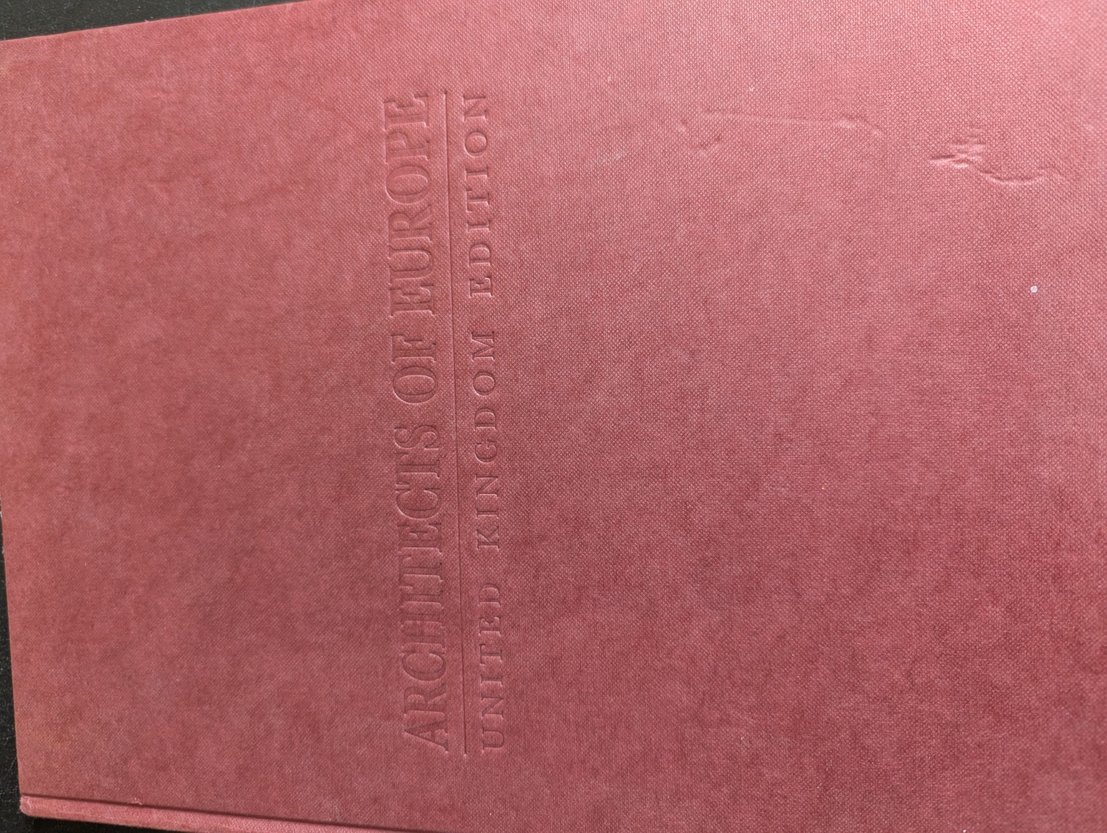 Architects of Europe: United Kingdom Edition 1990 Hardcover