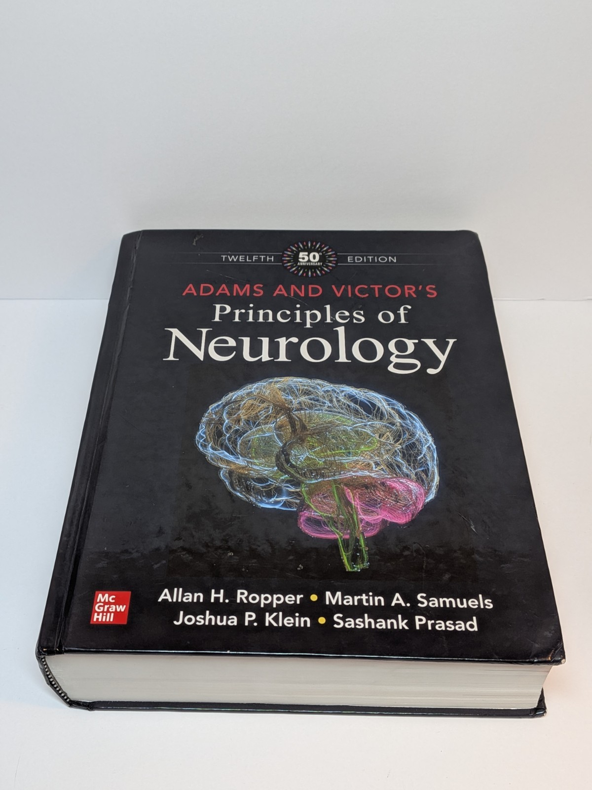 Adams and Victor’s Principles of Neurology HC 12th Ed 50th Anniv Ropper EUC READ