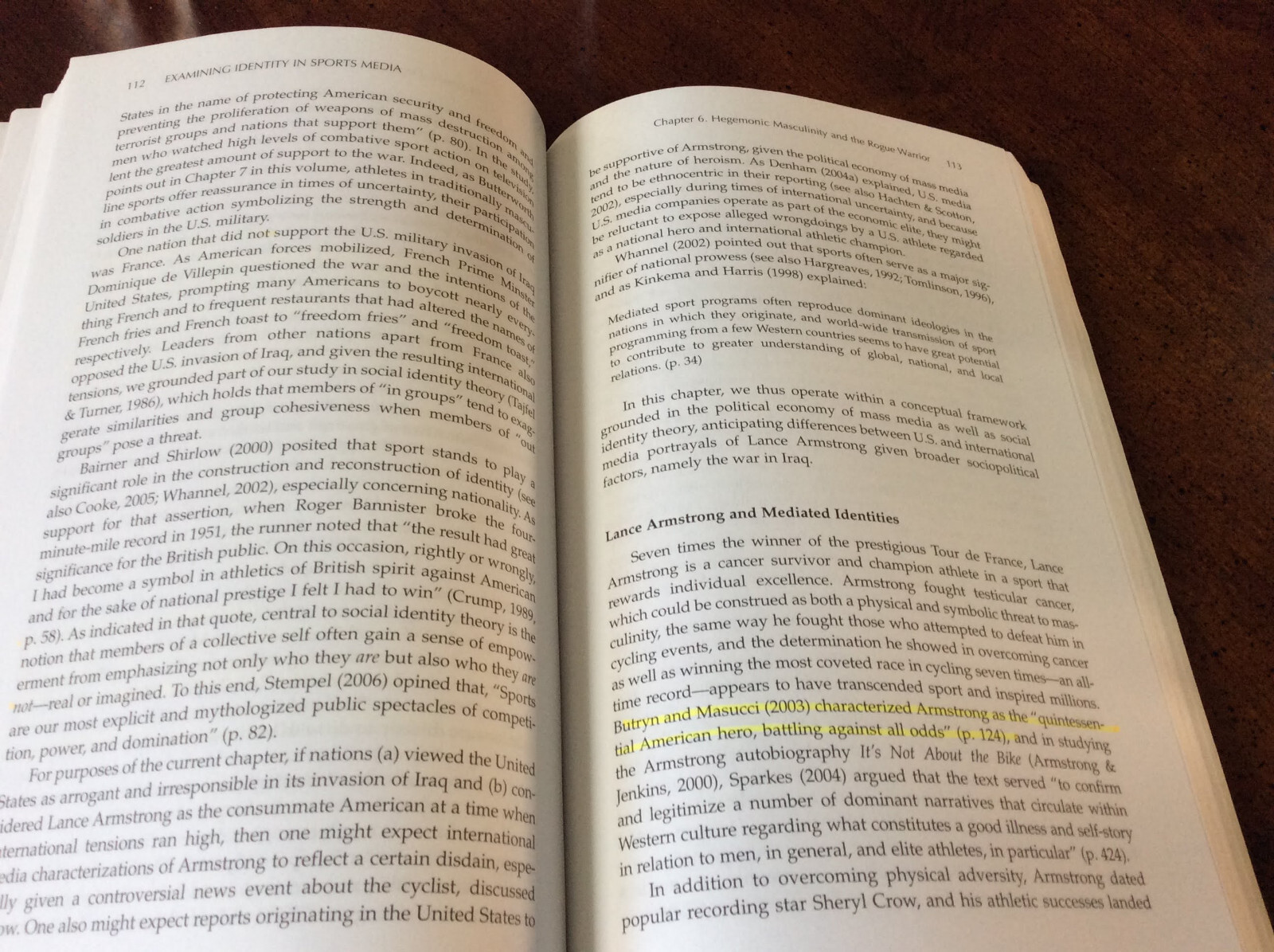 EXAMINING IDENTITY IN SPORTS MEDIA By Heather Hundley & Andrew C. Billings PB