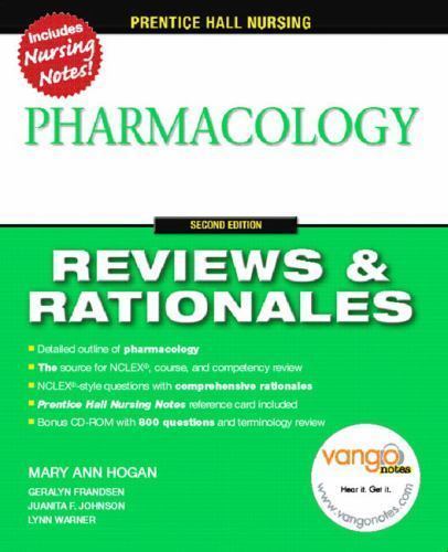 Prentice-Hall Reviews & Rationales: Pharm- 0132437104, paperback, Mary Ann Hogan