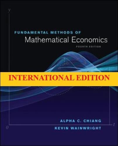 FAST SHIP-Fundamental Methods of Mathematical Economics by Chiang, 4TH INT’L ED.