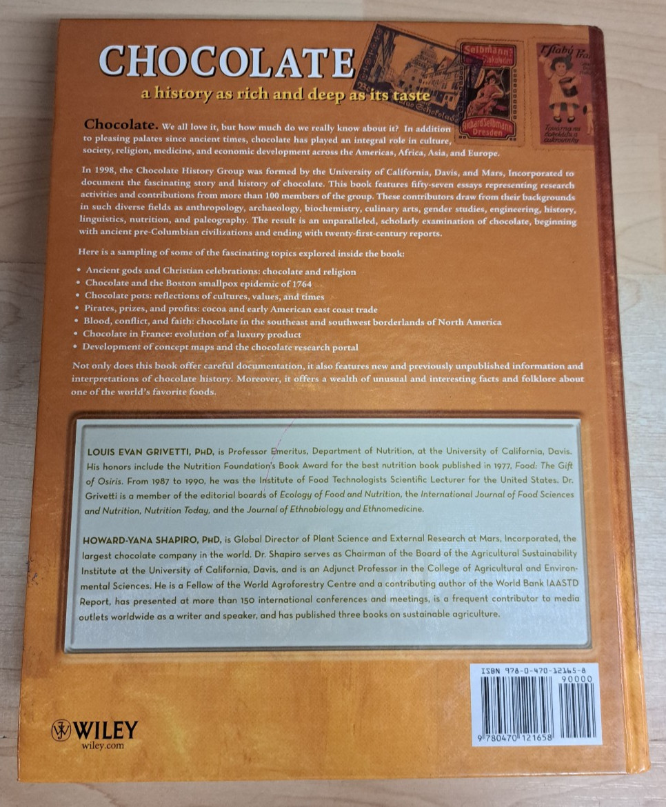 Chocolate history Culture and Heritage Hardcover