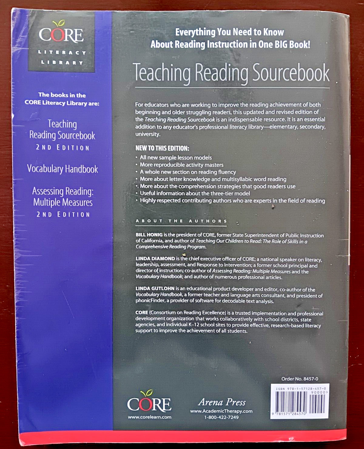Teaching Reading Sourcebook 2nd Edition by Linda Diamond, Bill Honig, Linda G.