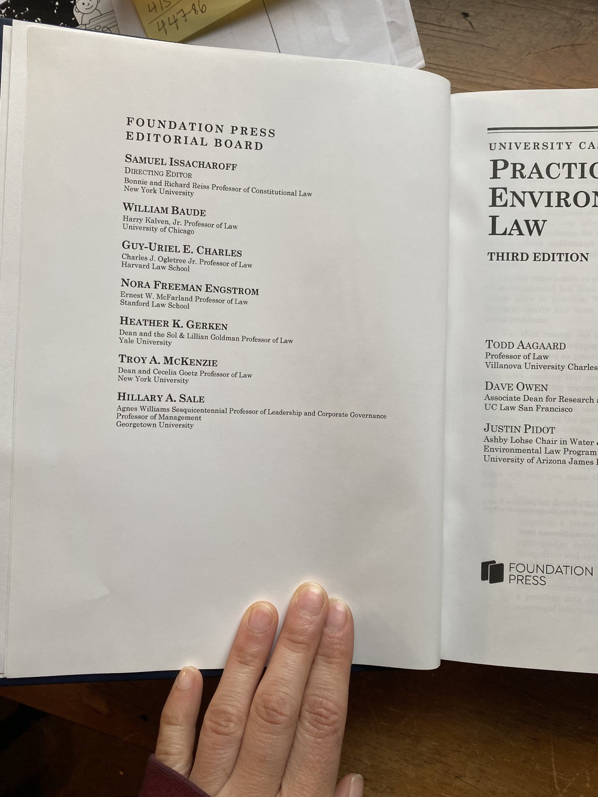 Practicing Environmental Law third edition by Aagaard, Owen, and Pidot, 2025 law