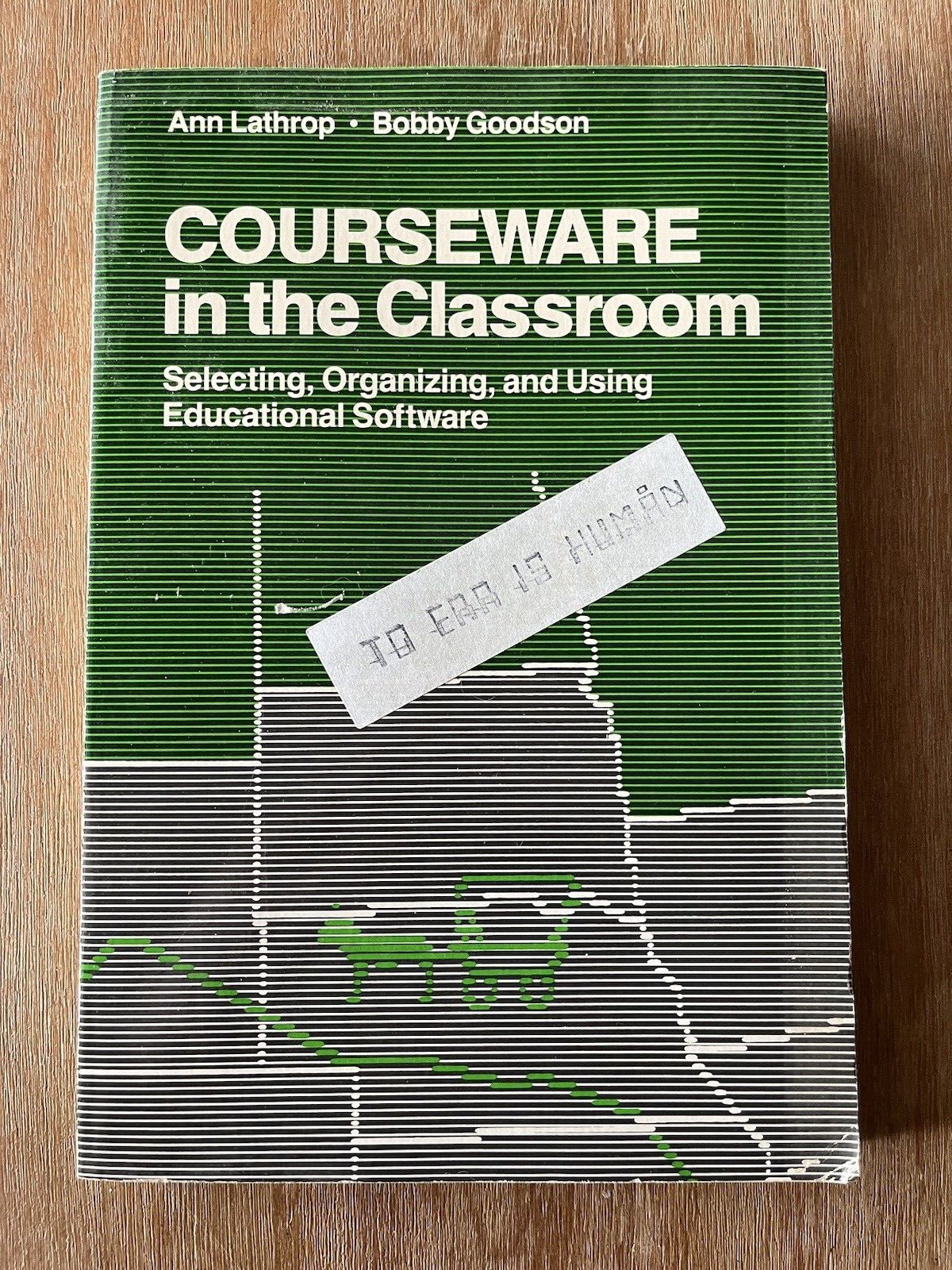 Courseware in the Classroom Educational Software 1983 Lathrop Goodson Vtg A01585