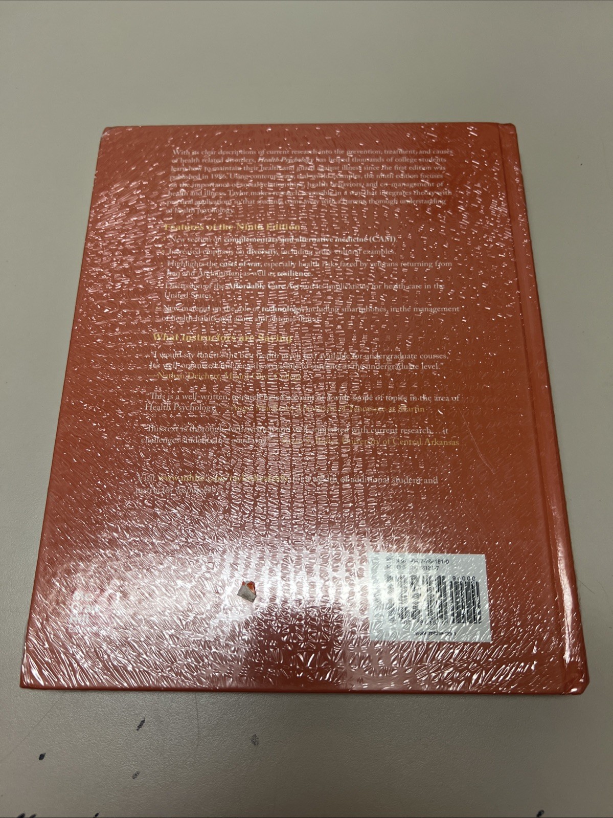 Health Psychology by Shelley E. Taylor (2014, Hardcover) – 9th edition
