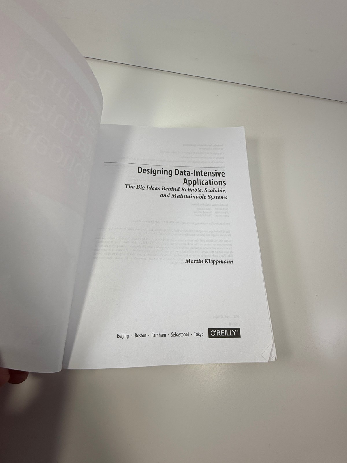 Designing Data-Intensive Applications : The Big Ideas Martin Kleppmann O’Reilly