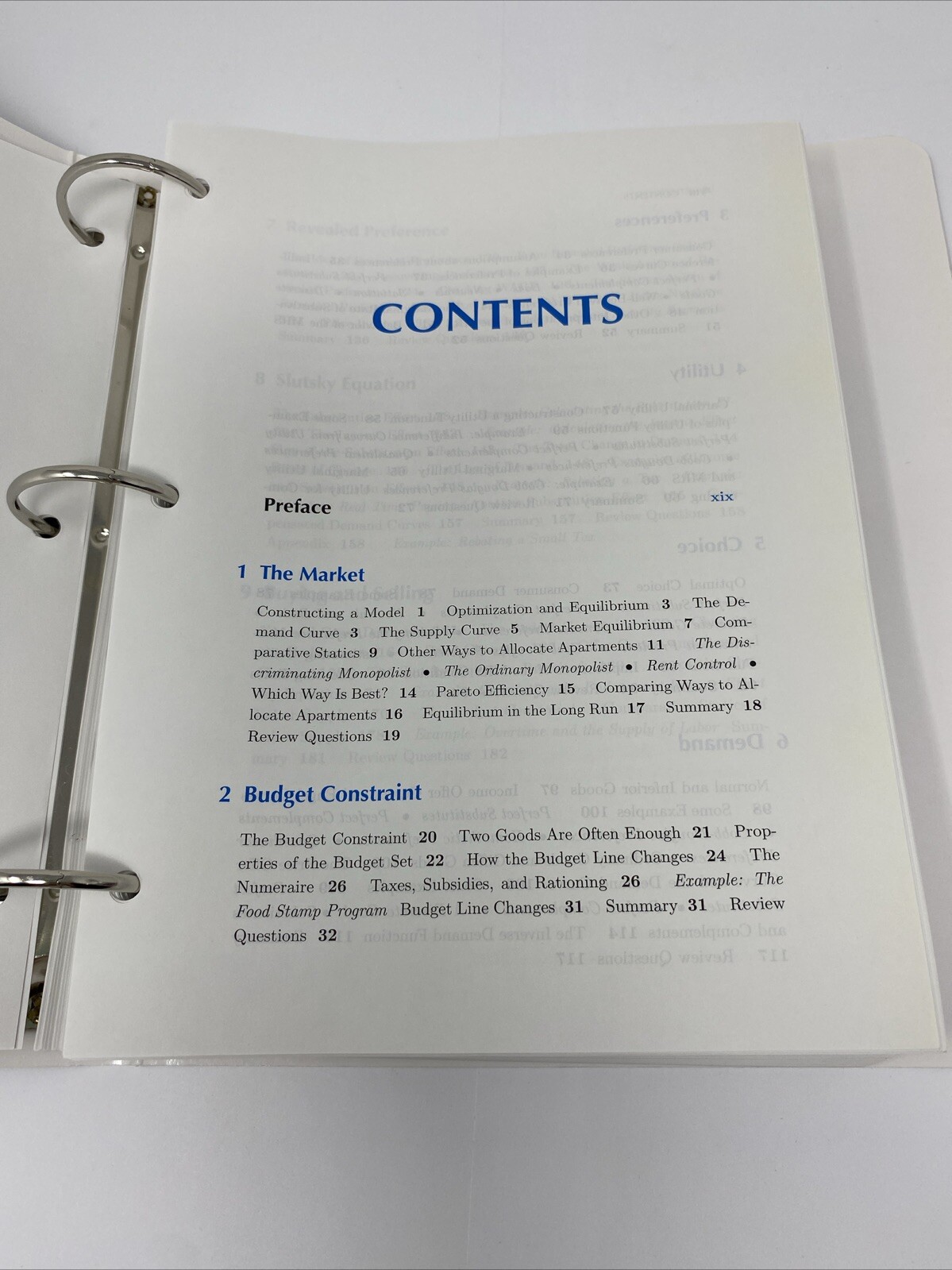 Intermediate Microeconomics with Calculus a Modern Approach Hal Varian RINGBOUND