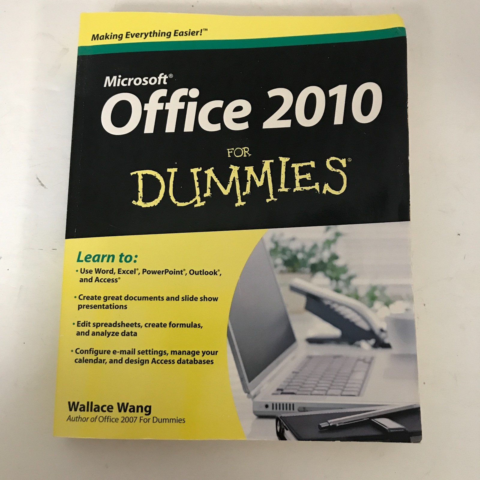 Microsoft Office 2010 for Dummies Wallace Wang Paperback 412 Pages