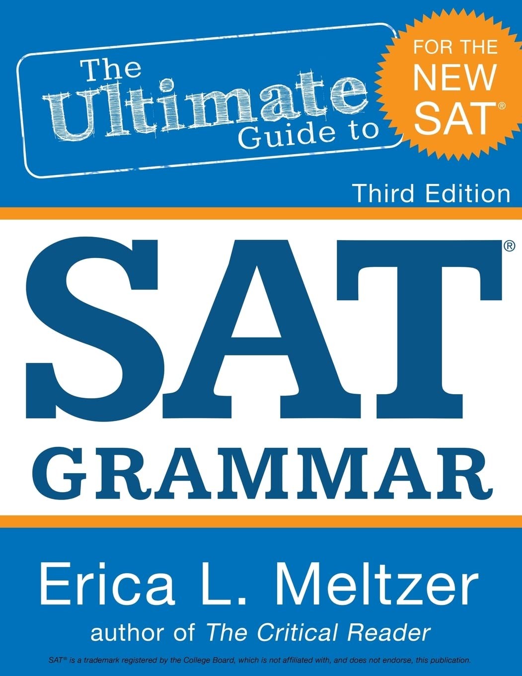 3rd Edition, The Ultimate Guide to SAT Grammar – paperback Meltzer, Erica L.