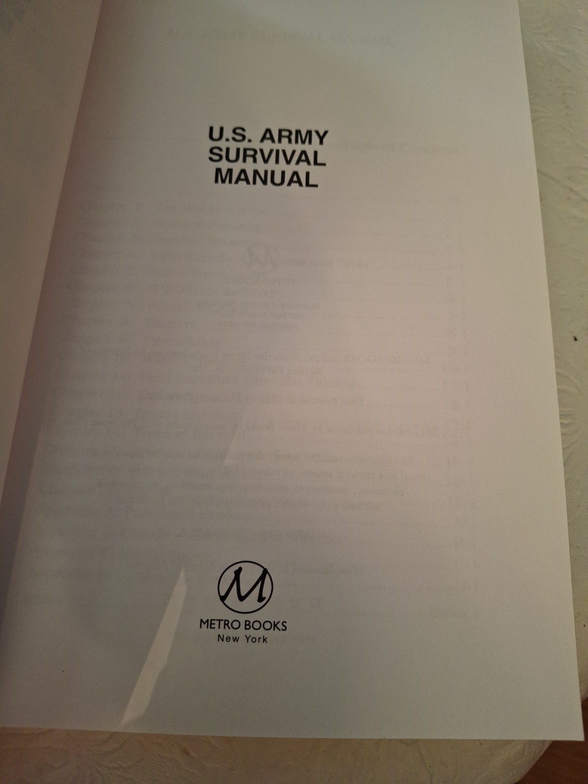 SURVIVAL MANUAL FM 21-76; Reprint