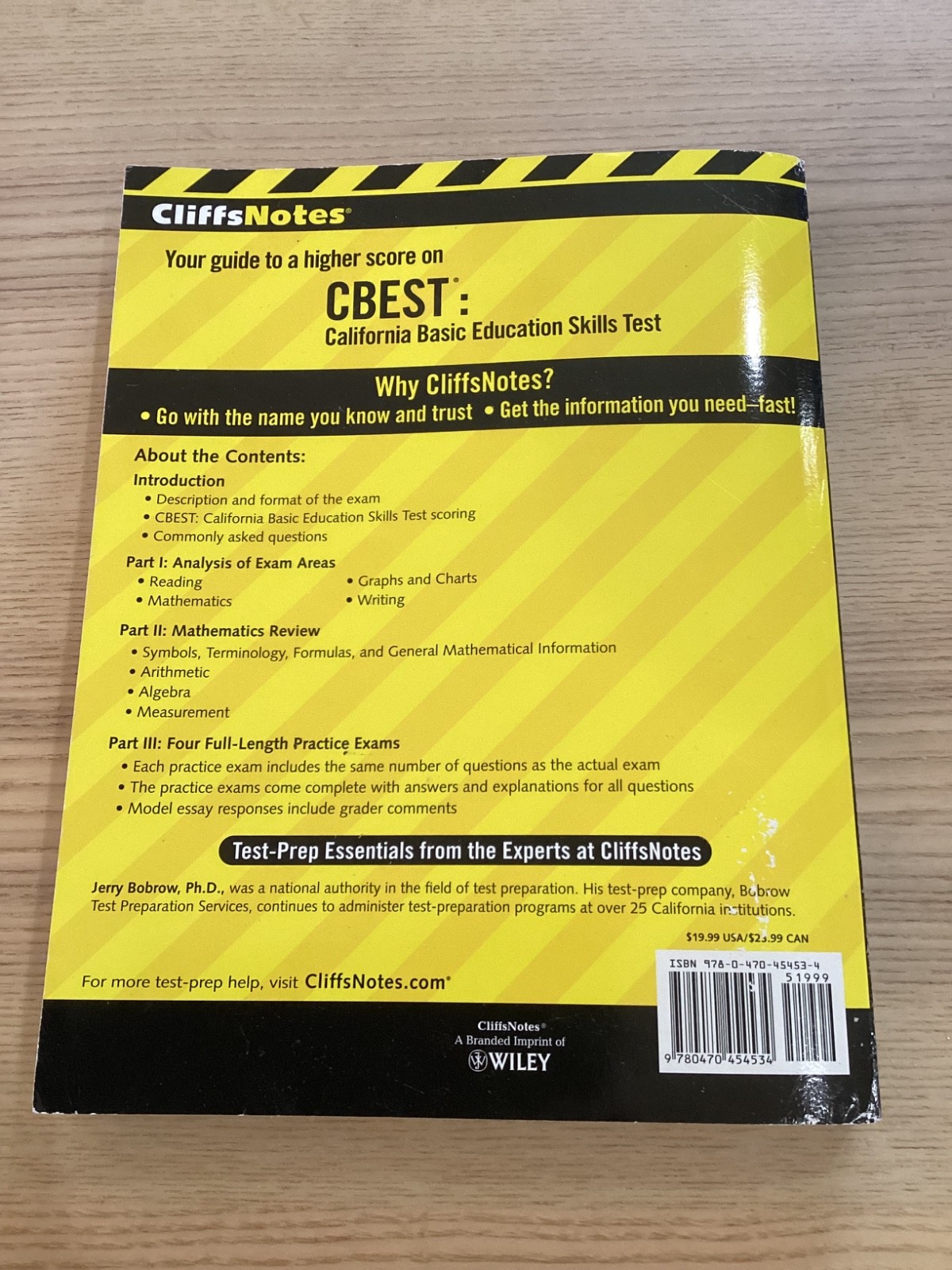 CliffsNotes CBEST, 7th Edition (Cliffs Test Prep CBEST) – Paperback – GOOD