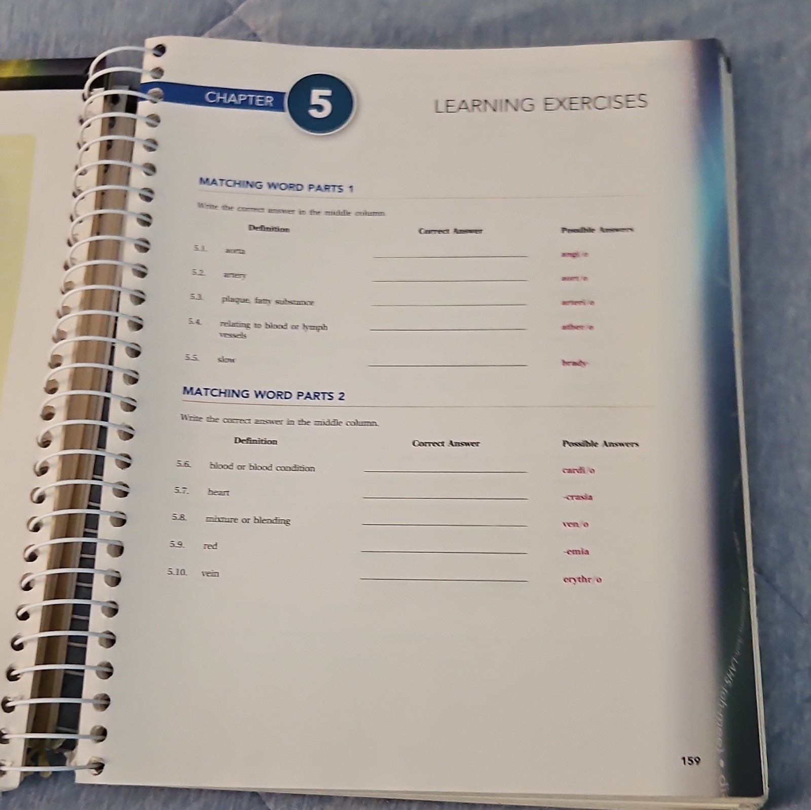 Delmar Medical Terminology for Health Professions 7th Spiral+CD Ehrlich