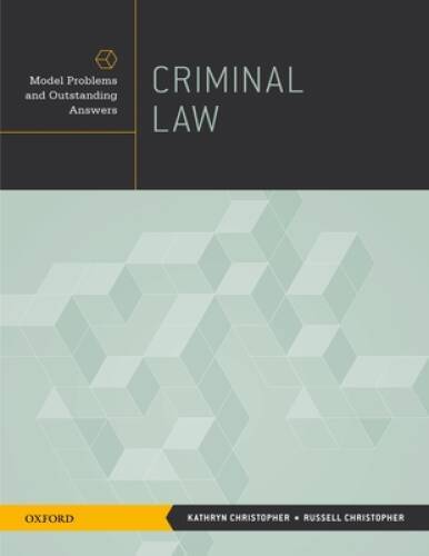 Criminal Law: Model Problems and Outstanding Answers – Paperback – GOOD