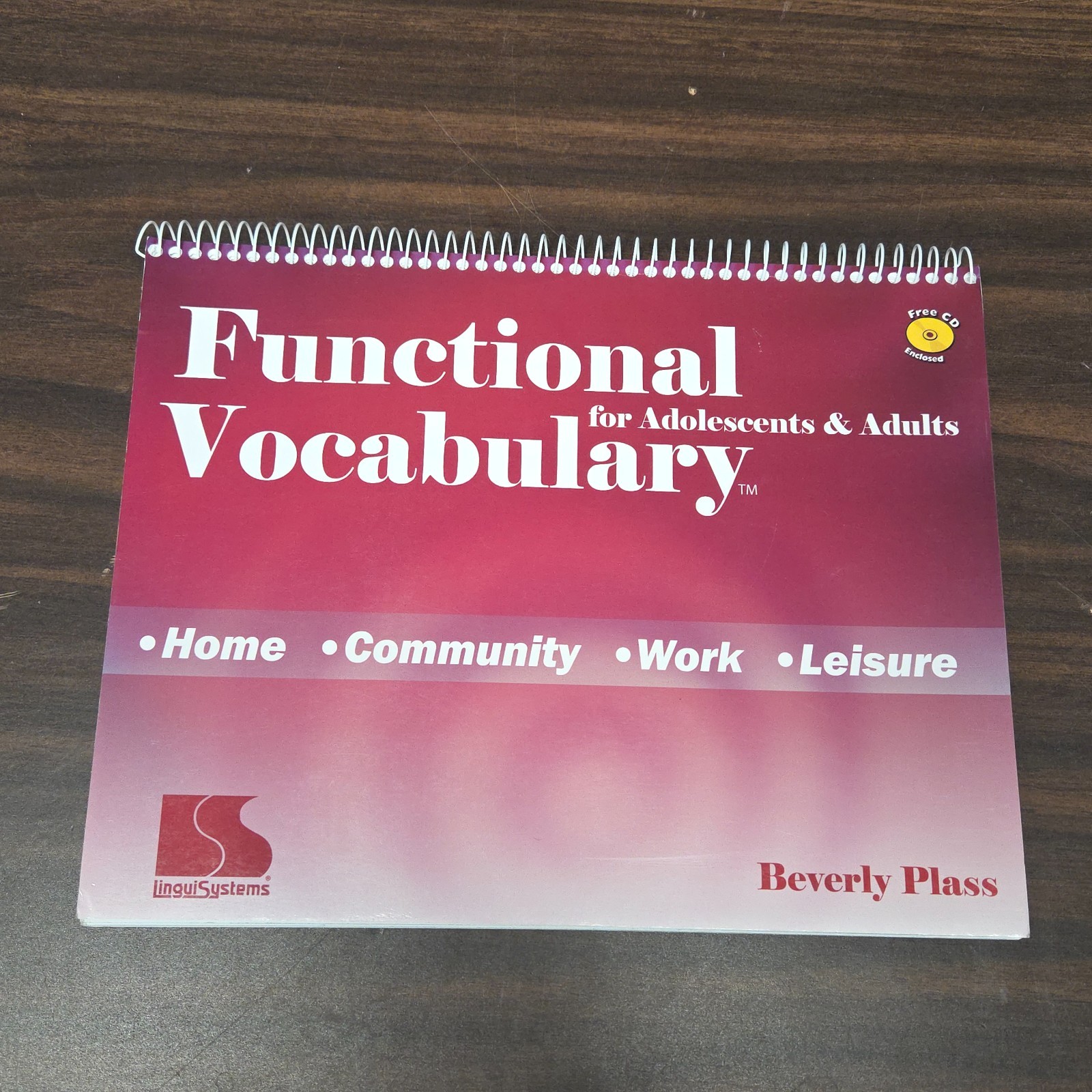 Functional Vocabulary for Adolescents & Adults – Spiral Bound Never Used