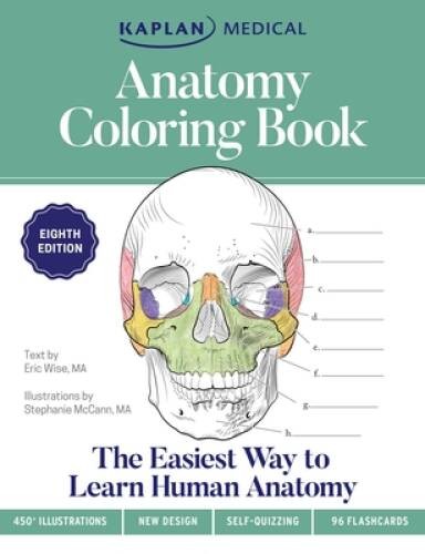 Anatomy Coloring Book (Kaplan Test Prep) – Paperback By McCann, Stephanie – GOOD
