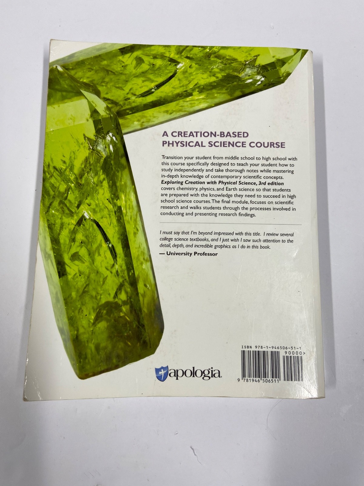 Exploring Creation with Physical Science 3rd ed Apologia homeschool textbook