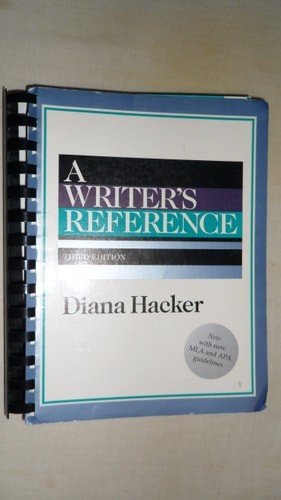A Writer’s Reference by Diana Hacker, Good Book