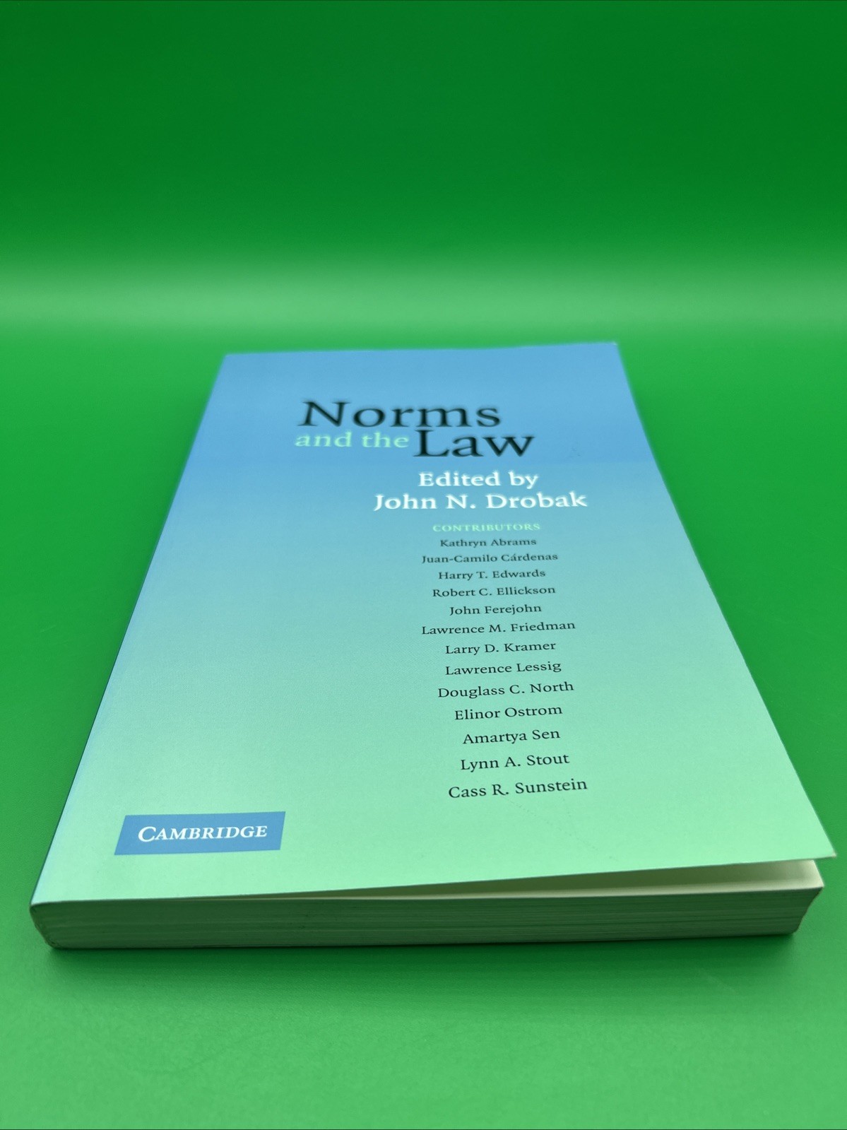 Norms And the Law John Drobak social aspects economic political science legal