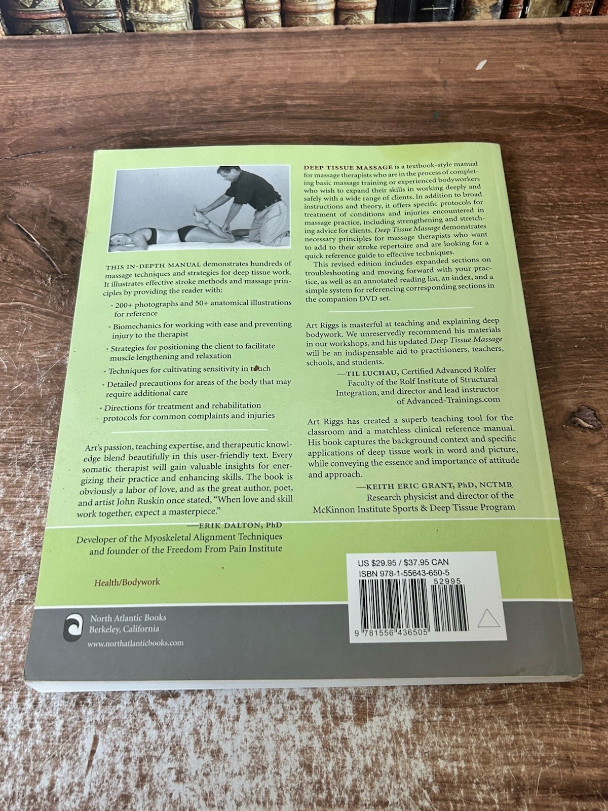 Deep Tissue Massage Art Riggs 2007 Revised Edition Health North Atlantic