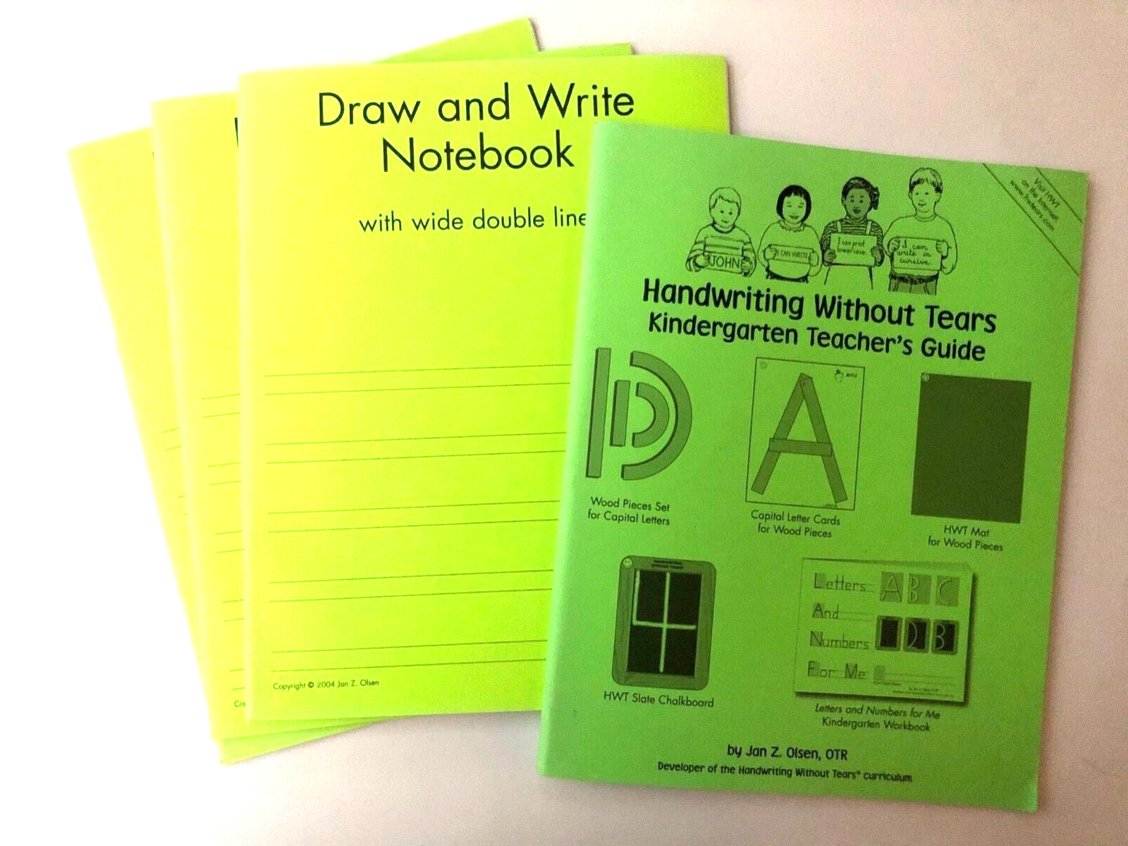 Handwriting Without Tears: 3 Draw & Write Notebooks & Teachers Guide