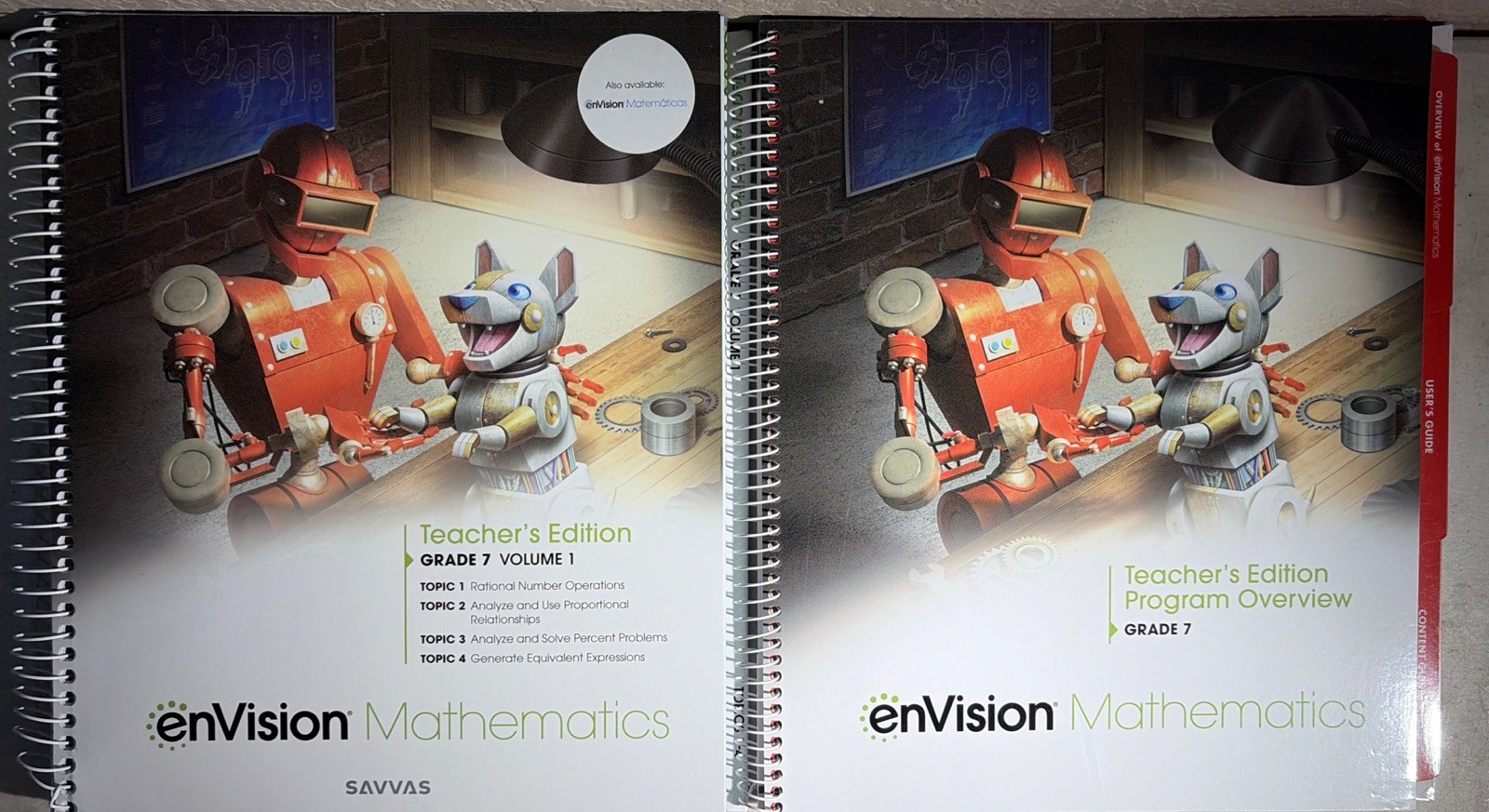 Teachers & Student Edition Set enVision Mathematics Grade 7 Set