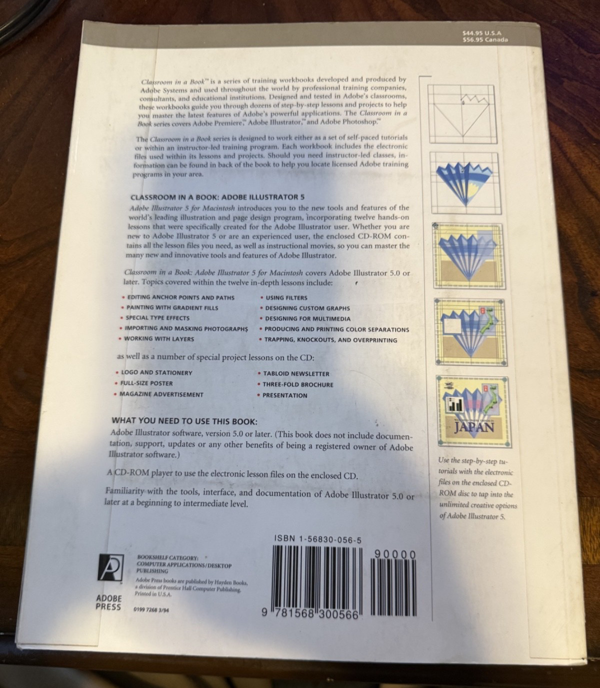 Adobe Illustrator for Windows w/ CDROM (Classroom in a Book) Version 4 WIN 1994