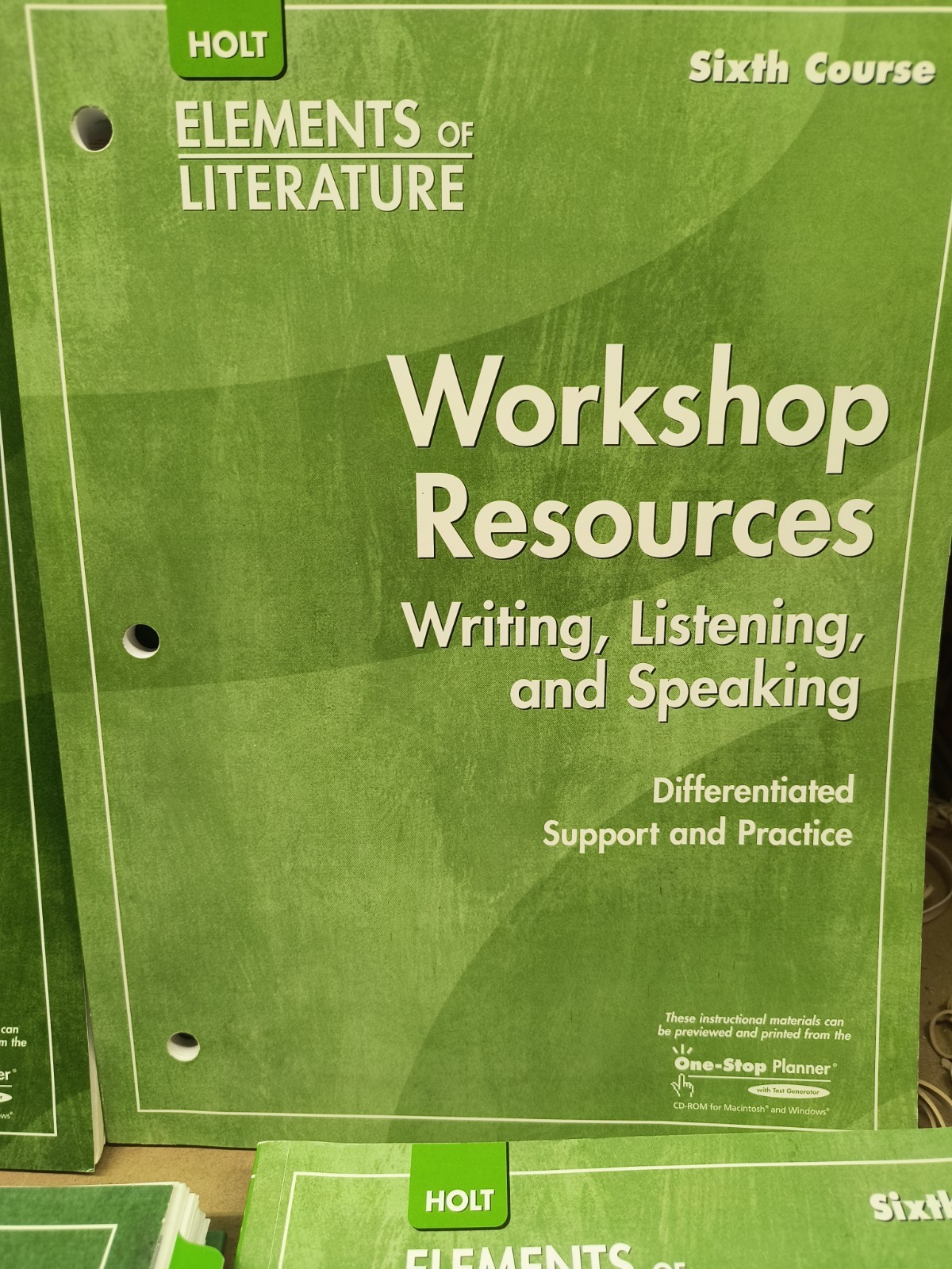 Holt Elements of Literature 6th Course Bundle inc Teacher Materials