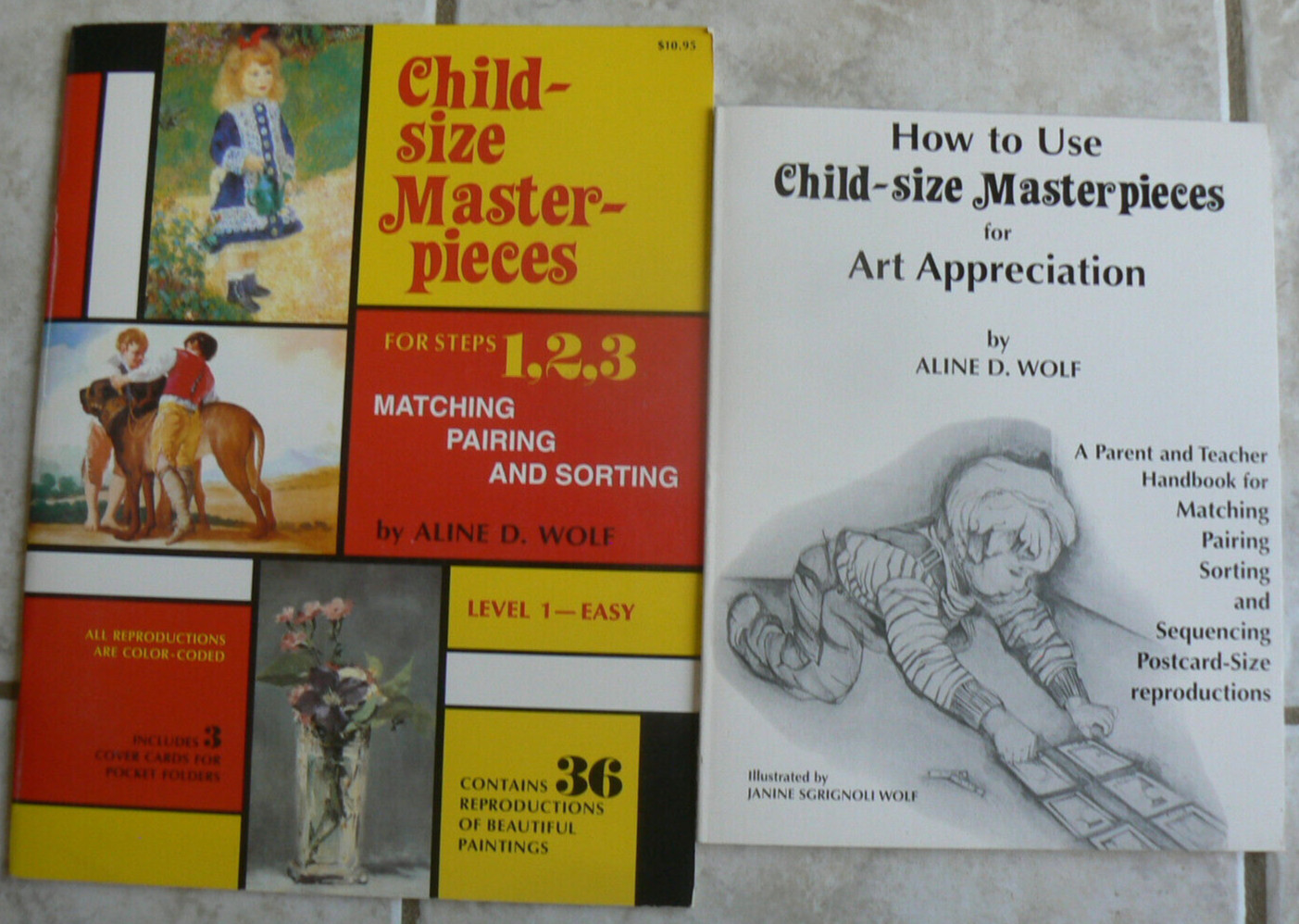 Child-Size Masterpieces,1,2,3 Matching,Pairing,Sorting+How to Use Handbook,Wolf