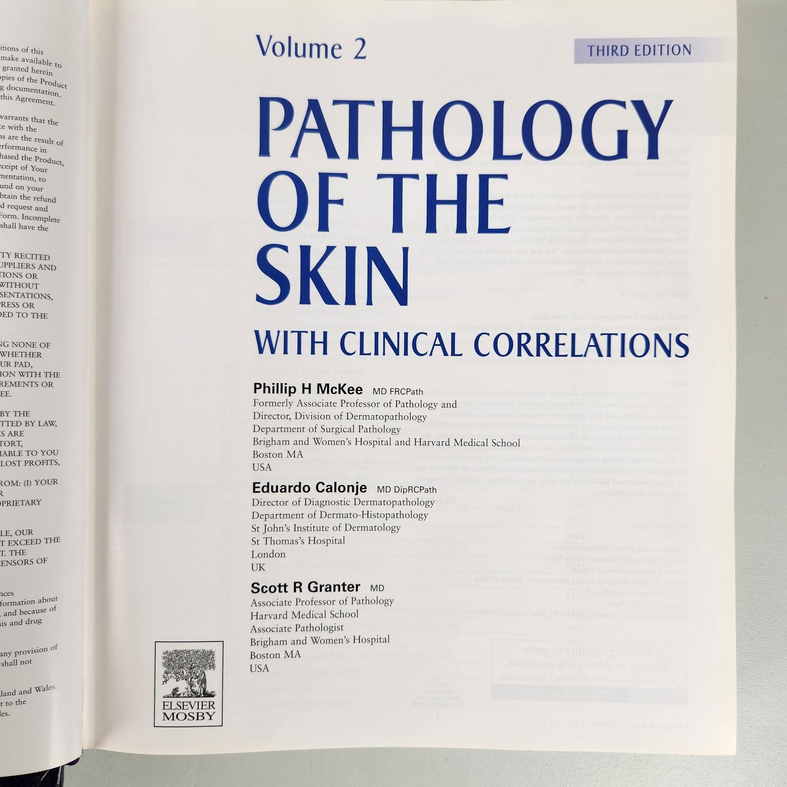 Pathology Of The Skin Clinical Correlations 3rd Edition Volumes 1 & 2 McKee