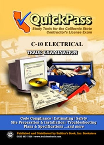 QUICKPASS STUDY TOOLS FOR THE C-10 ELECTRICAL LICENSE By Builder’s Book Inc. NEW