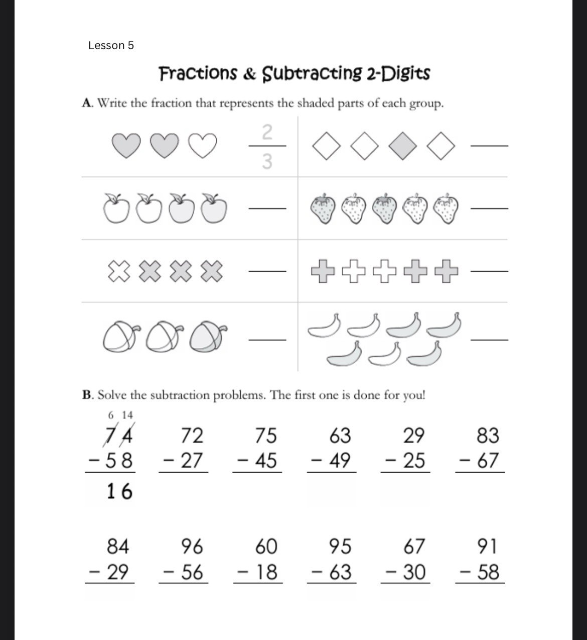 4th Grade Math Full year Lessons Workbook Fourth Grade Mathematics Homeschool