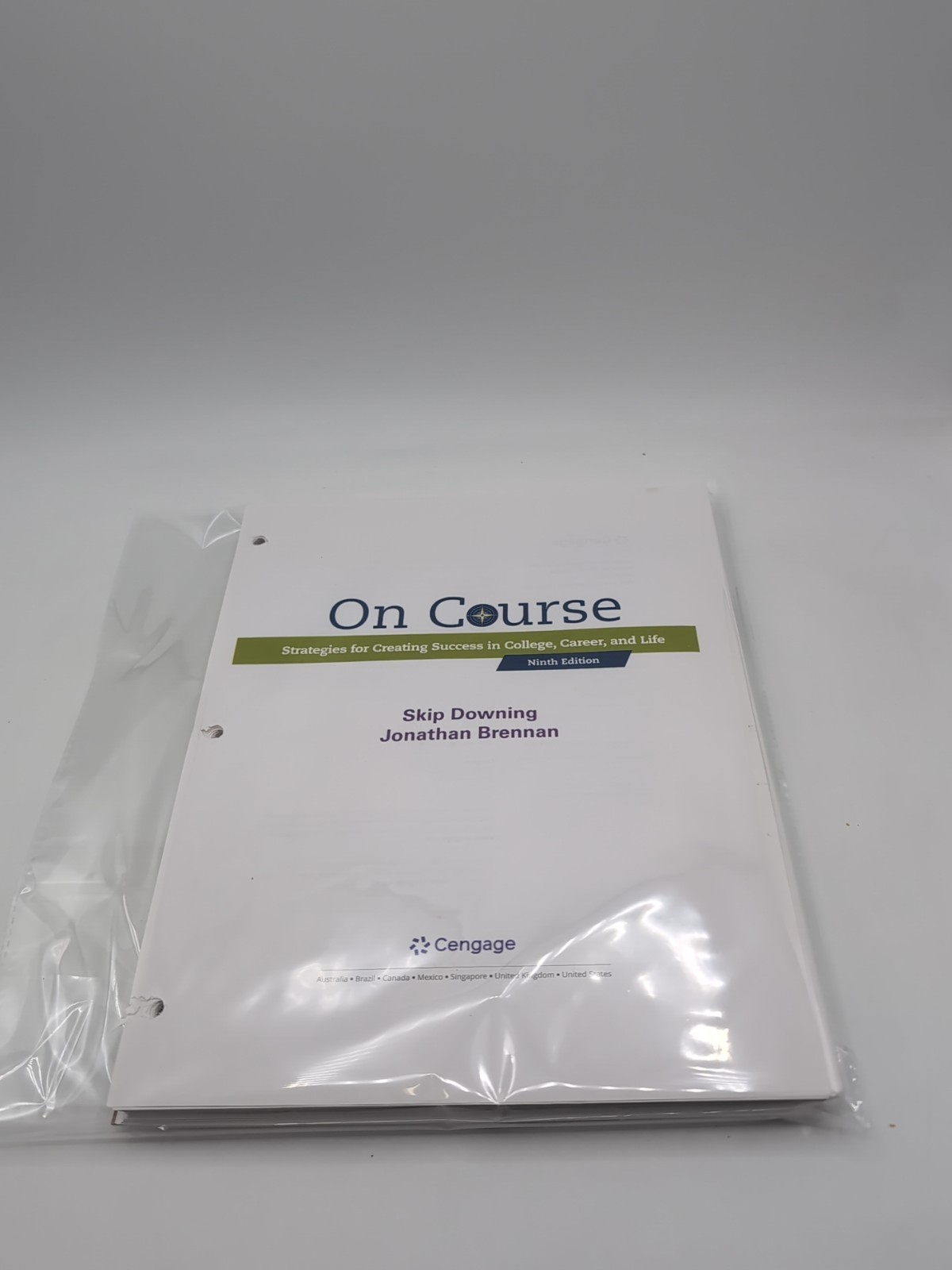 LOOSELEAF On Course: Strategies for Creating Success in College..9780357022719