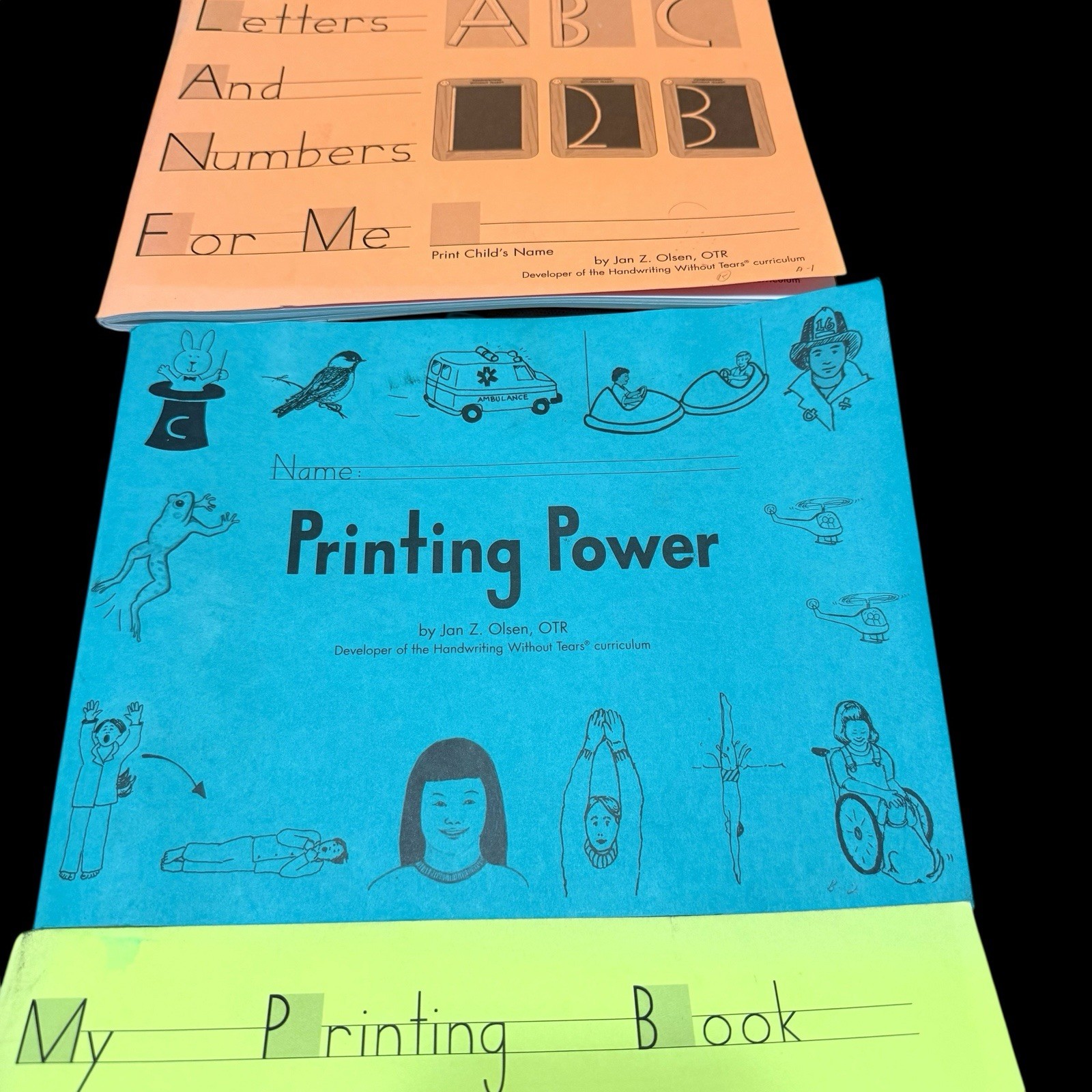 Lot Of 3 Handwitting Without Tears Series By Jan Z Olsen Workbooks NEW!