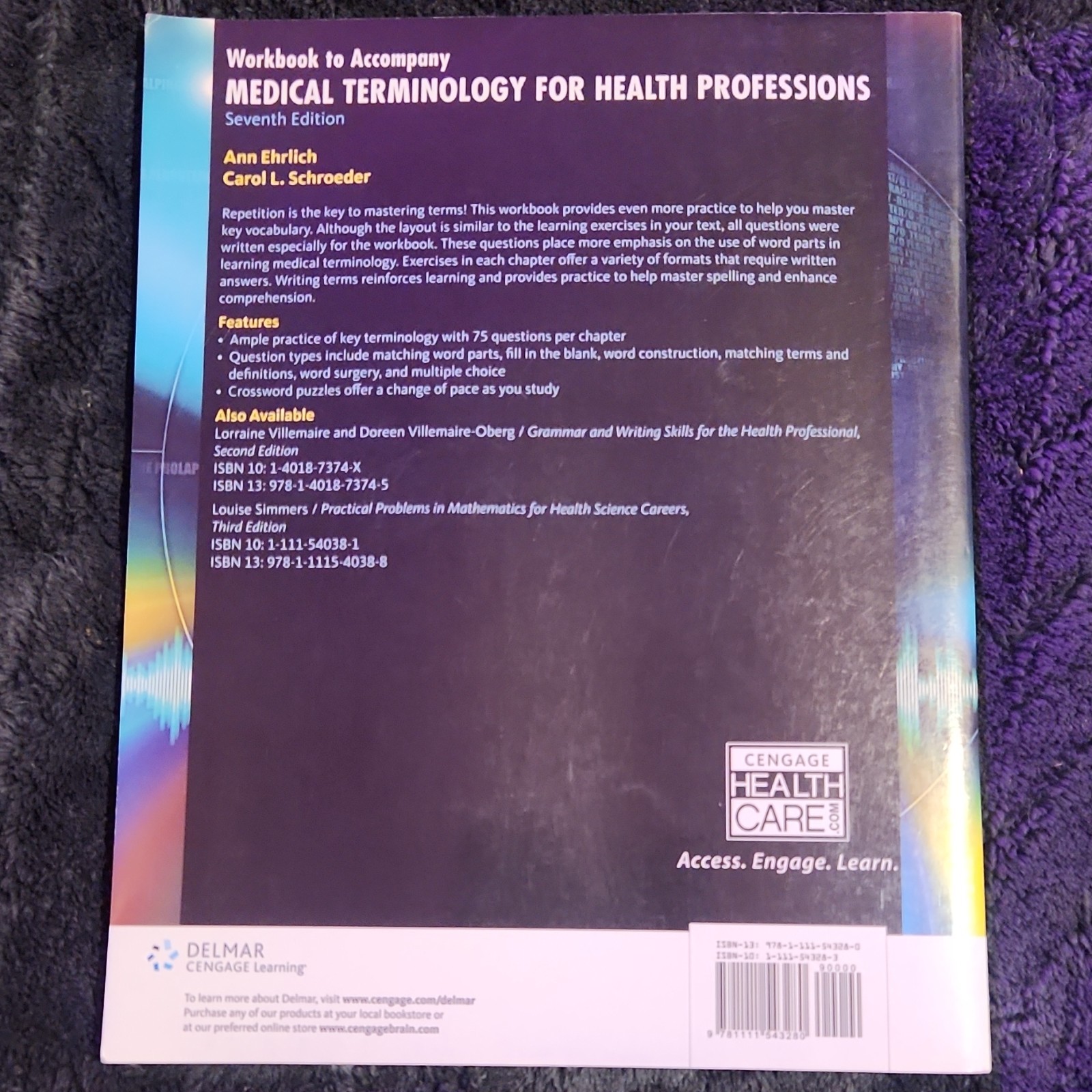 Medical Terminology for Health Professions 7th Ed Ehrlich Schroeder