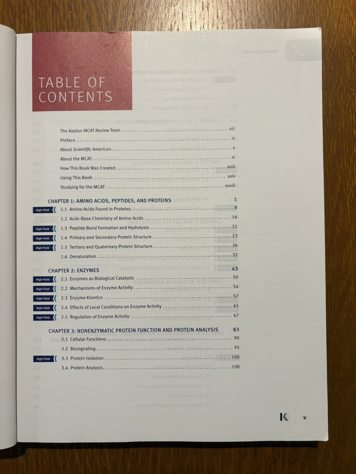 Used 2023-2024 Kaplan Mcat study book set, including notebook booklet