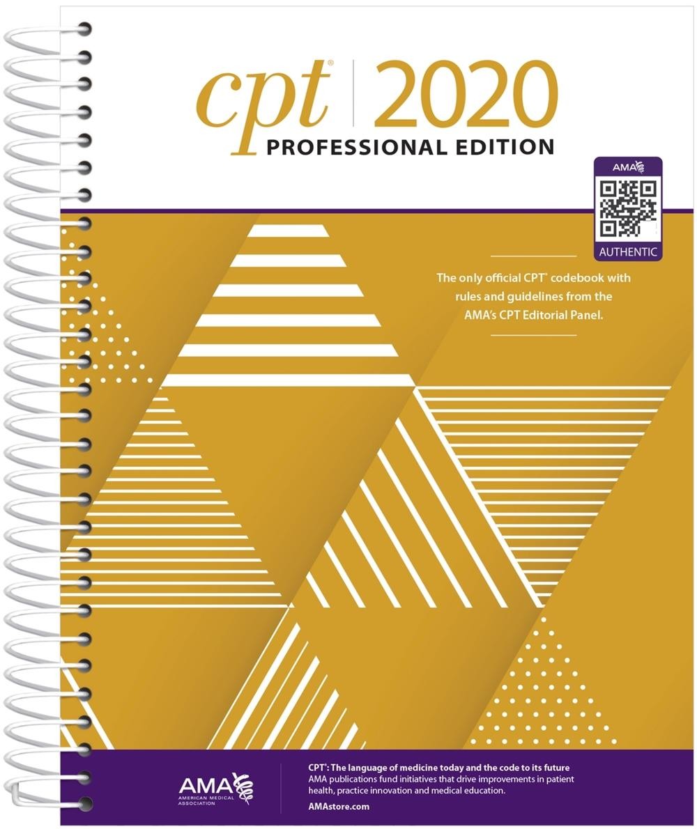 CPT Professional 2020 by American Medical Association (English) Spiral Book