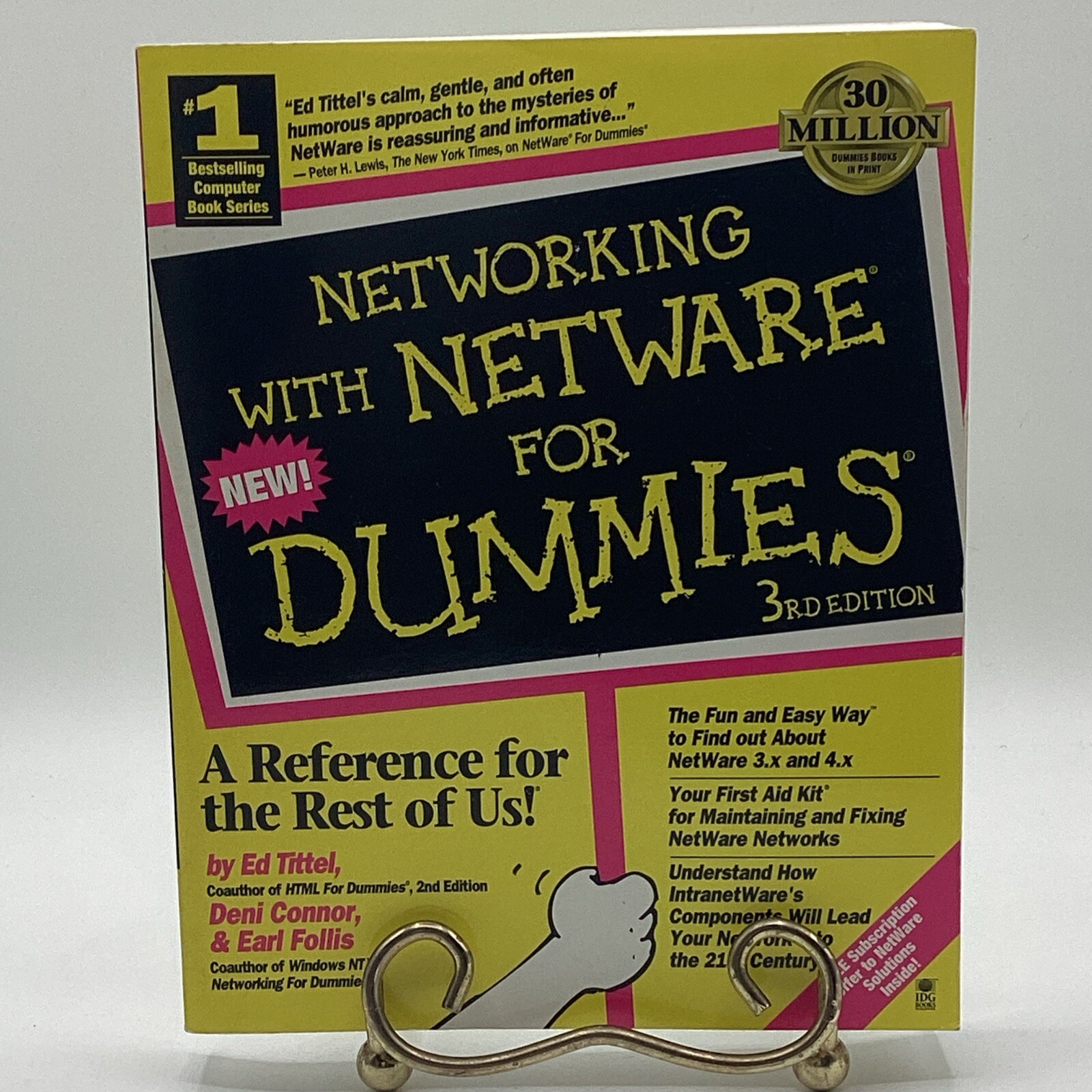 Netware for Dummies by Ed Tittel (1996, Trade Paperback) 3rd Edition IDG Books