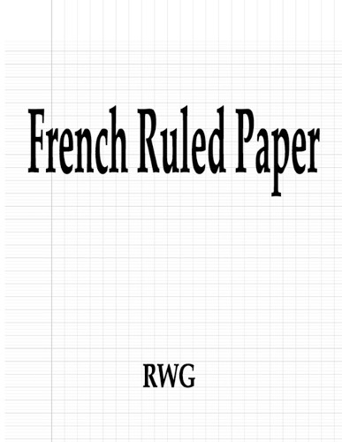 Rwg French Ruled Paper (Paperback) (UK IMPORT)