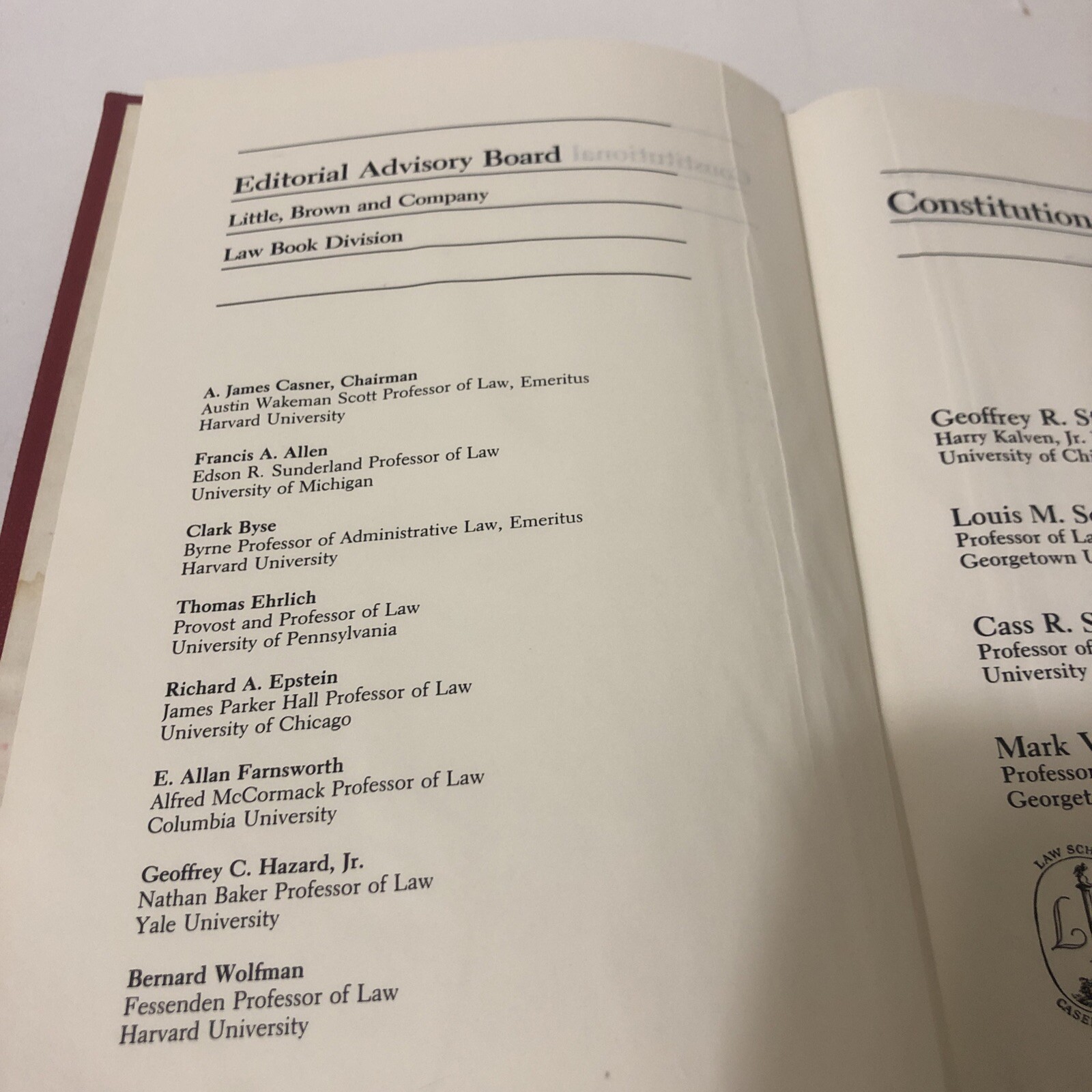 Constitutional Law 1st Edition-3rd Printing Stone, Seidman, Sunstein, Tushnet