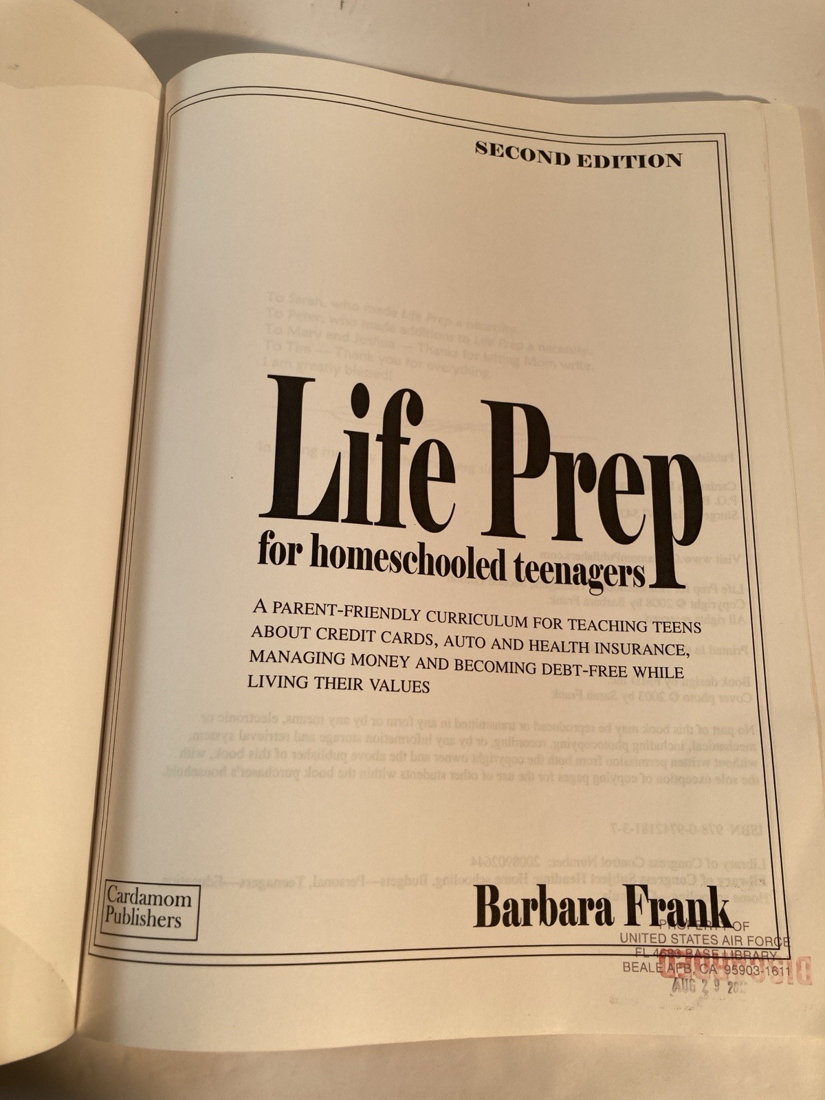 Life Prep for Homeschooled Teenagers by Barbara Frank