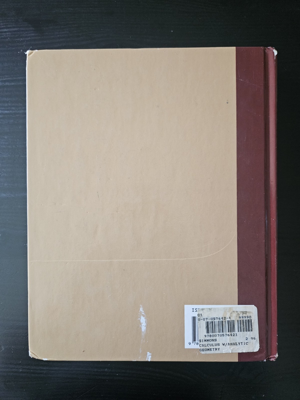 Calculus with Analytic Geometry by George F. Simmons 1996(Hardcover) 2nd Edition