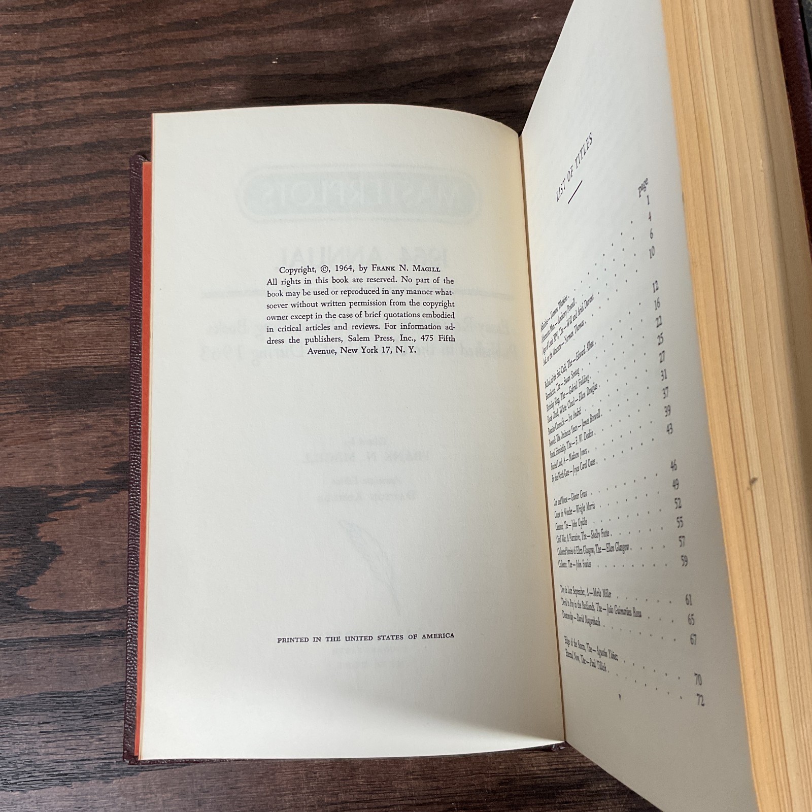 Lot Of Nineteen Masterplots Volumes By Magill, Frank N