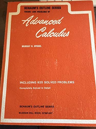 Schaum’s Outline of Advanced Calculus by Spiegel, Murray Paperback / softback
